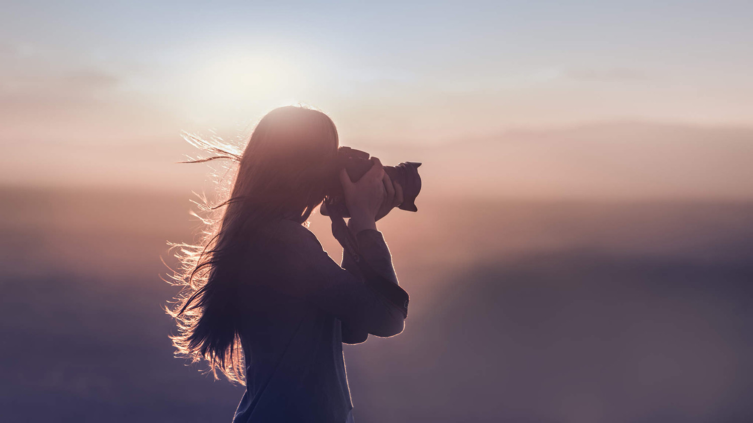 Woman taking pictures